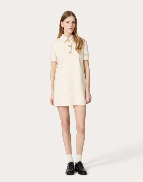 Red Valentino ABITO CORTO IN DELICATE TWEED Nuova