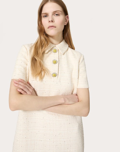 Red Valentino ABITO CORTO IN DELICATE TWEED Nuova