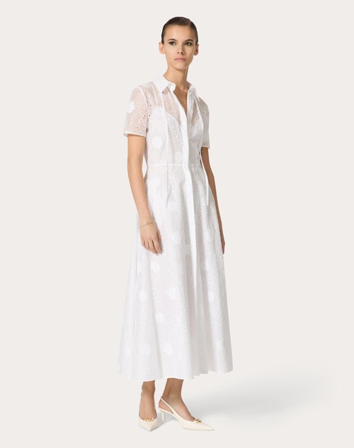 Red Valentino ABITO MIDI IN DAISY ORGANDIS Moda