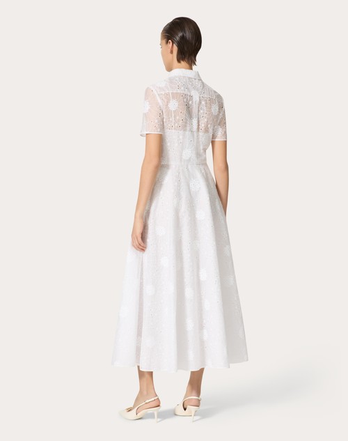 Red Valentino ABITO MIDI IN DAISY ORGANDIS Moda