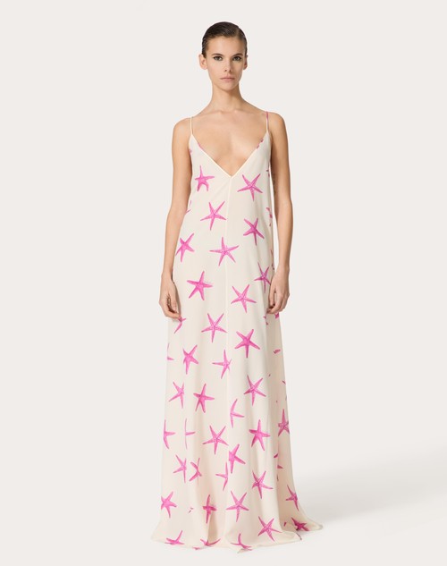 Red Valentino ABITO DA SERA IN CREPE DE CHINE STARFISH In Linea