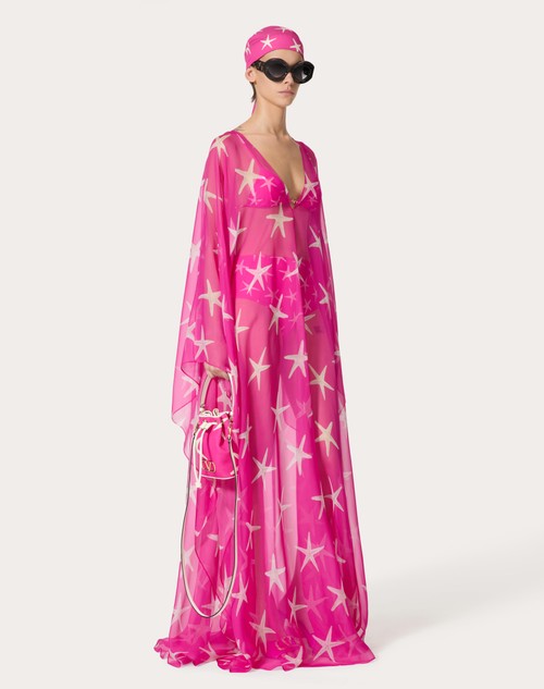 Red Valentino ABITO DA SERA IN CHIFFON STARFISH Qualità