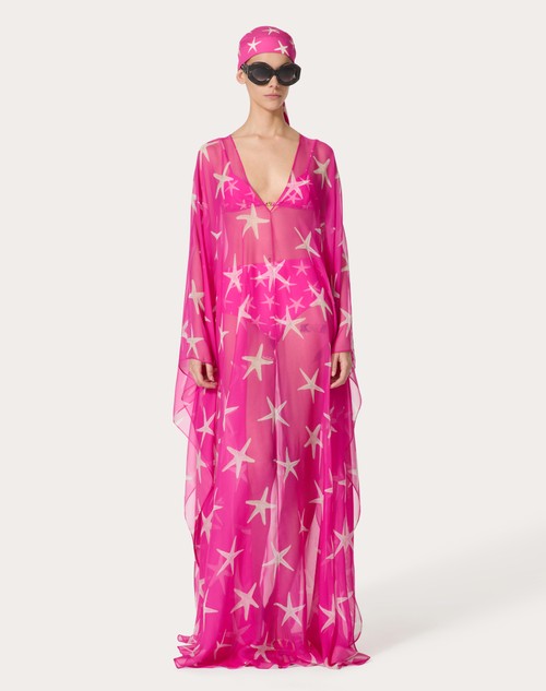 Red Valentino ABITO DA SERA IN CHIFFON STARFISH Qualità