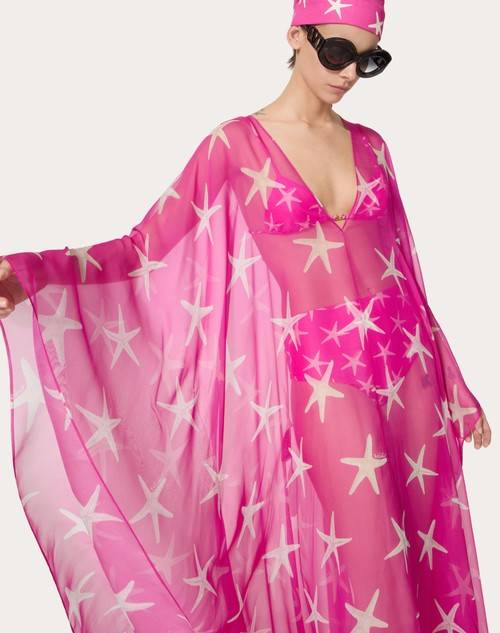 Red Valentino ABITO DA SERA IN CHIFFON STARFISH Qualità