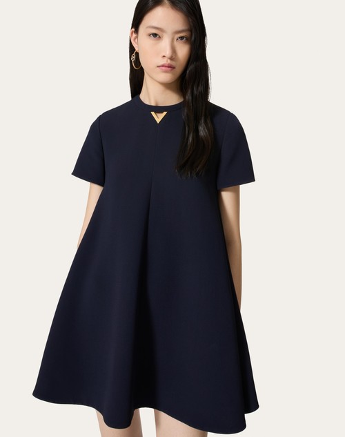 Red Valentino ABITO CORTO IN STRUCTURED COUTURE Spedizione Gratuita