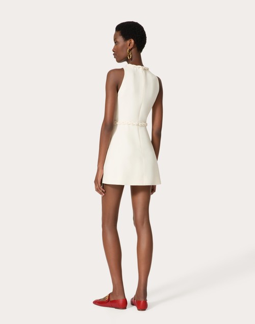 Red Valentino ABITO CORTO IN CREPE COUTURE Soddisfazione Garantita
