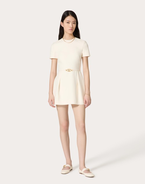 Red Valentino ABITO CORTO IN CREPE COUTURE Qualità Garantita
