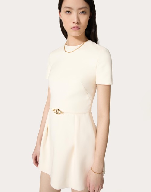 Red Valentino ABITO CORTO IN CREPE COUTURE Qualità Garantita