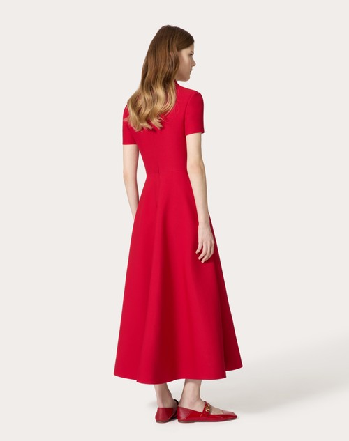 Red Valentino ABITO MIDI IN CREPE COUTURE Acquista Ora