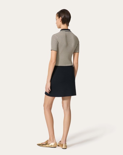 Red Valentino ABITO IN COTONE E LUREX Promozione Limitata