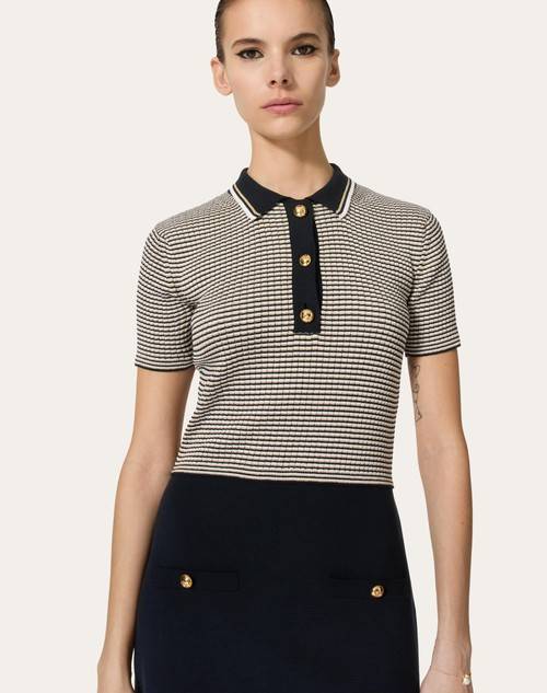 Red Valentino ABITO IN COTONE E LUREX Promozione Limitata