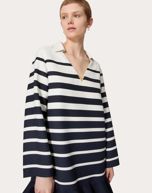 Red Valentino ABITO CORTO IN CREPE COUTURE VALENTINO ROOMVIEW Shopping Online