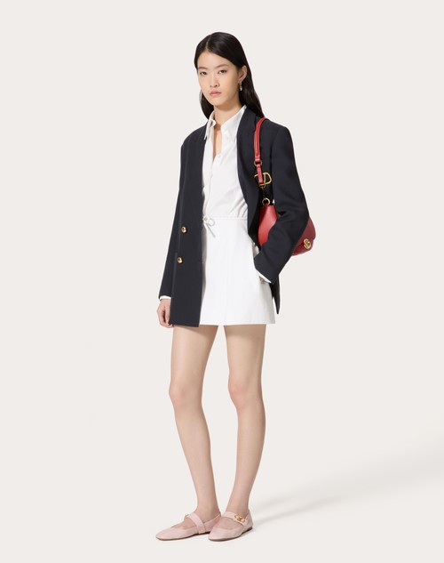 Red Valentino ABITO CORTO IN COMPACT POPELINE Prezzo Ridotto