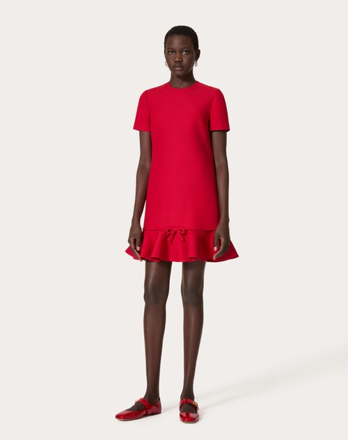 Red Valentino ABITO CORTO IN CREPE COUTURE Sottocosto
