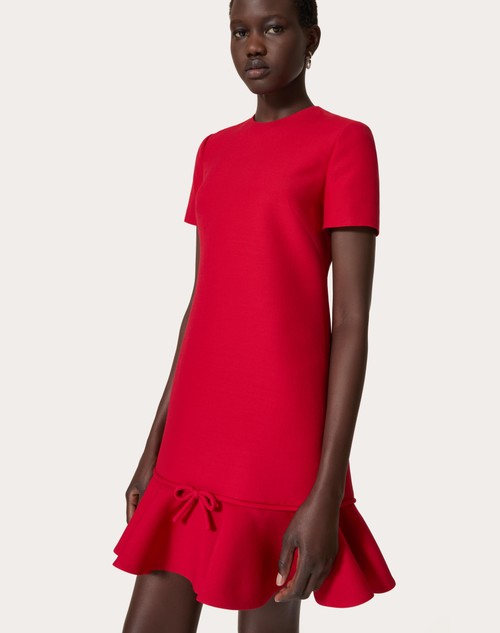 Red Valentino ABITO CORTO IN CREPE COUTURE Sottocosto