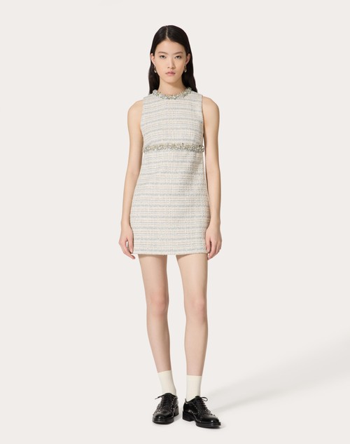 Red Valentino ABITO CORTO IN DELICATE TWEED RICAMATO Novità