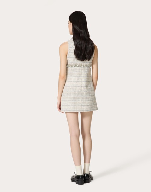 Red Valentino ABITO CORTO IN DELICATE TWEED RICAMATO Novità
