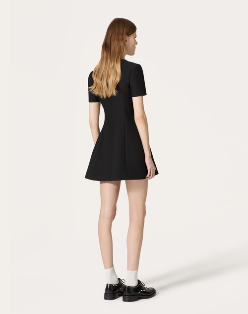 Red Valentino ABITO CORTO IN CREPE COUTURE RICAMATO Presa