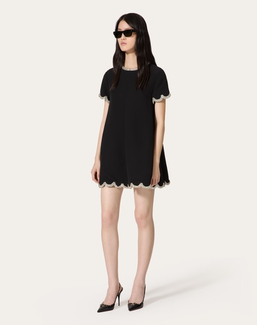 Red Valentino ABITO CORTO IN STRUCTURED COUTURE RICAMATO Outlet