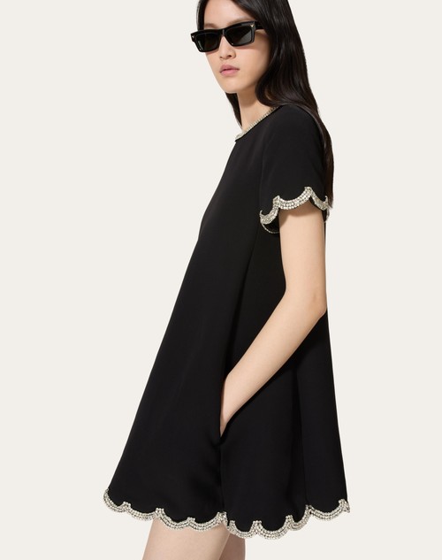 Red Valentino ABITO CORTO IN STRUCTURED COUTURE RICAMATO Outlet