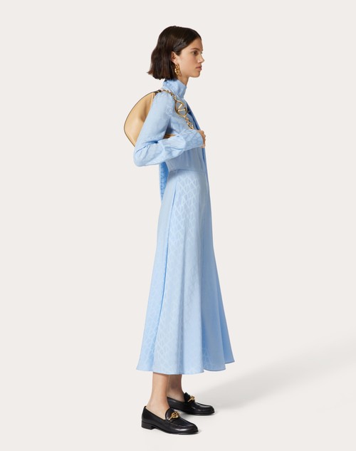 Red Valentino ABITO MIDI IN SILK JACQUARD TOILE ICONOGRAPHE Hotsell