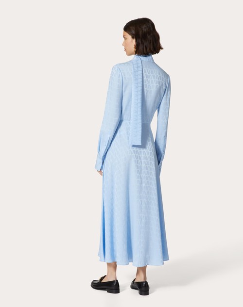 Red Valentino ABITO MIDI IN SILK JACQUARD TOILE ICONOGRAPHE Hotsell