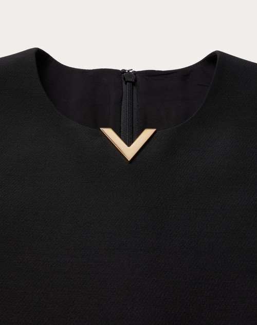 Red Valentino ABITO CORTO IN CREPE COUTURE Vendita Calda
