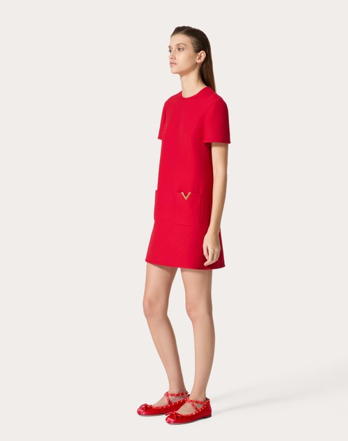 Red Valentino ABITO CORTO IN CREPE COUTURE Nuova