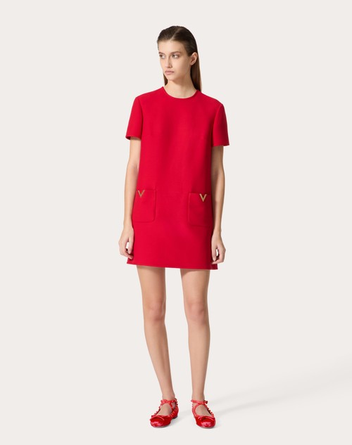 Red Valentino ABITO CORTO IN CREPE COUTURE Nuova