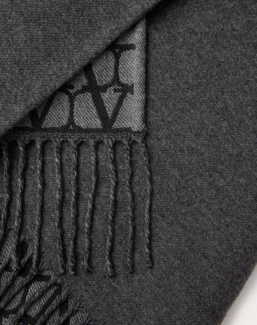 Red Valentino PONCHO DOUBLE TOILE ICONOGRAPHE IN LANA, SETA E CACHEMIRE Prezzo Ridotto