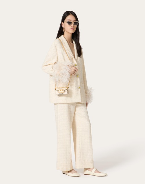 Red Valentino GIACCA IN DELICATE TWEED Sconto