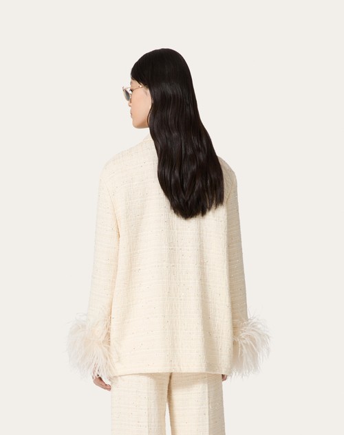 Red Valentino GIACCA IN DELICATE TWEED Sconto