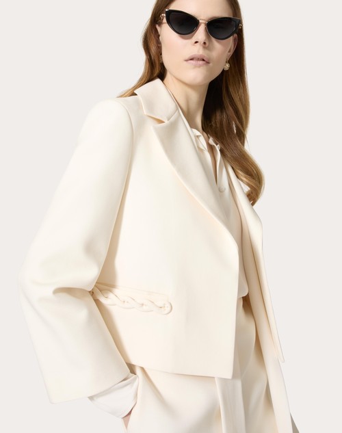Red Valentino GIACCA IN CREPE COUTURE Offerta