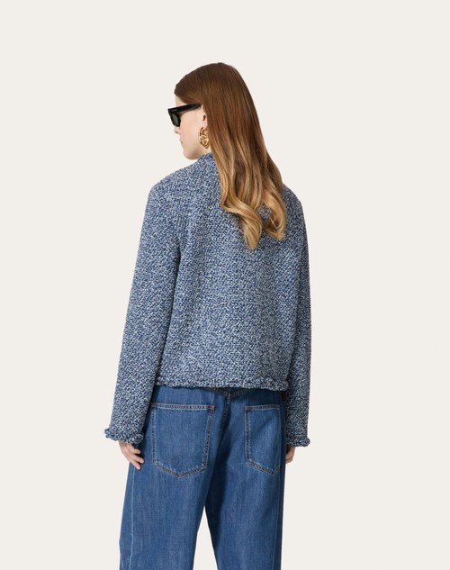 Red Valentino GIACCA IN DENIM TEXTURED TWEED Online
