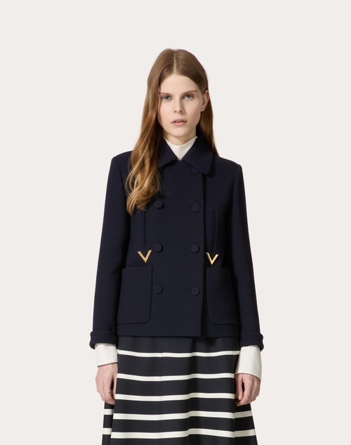 Red Valentino CABAN IN TEXTURE DOUBLE CREPE Outlet