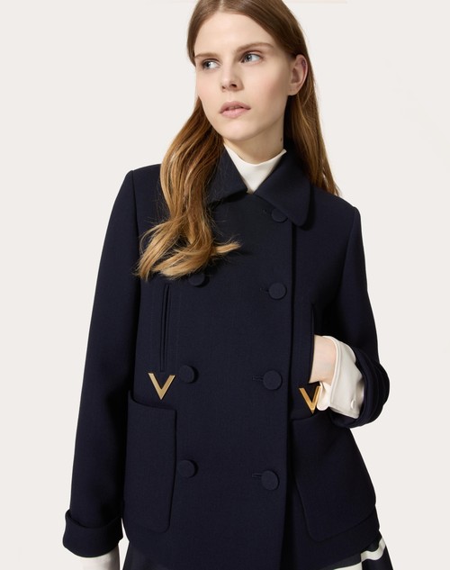 Red Valentino CABAN IN TEXTURE DOUBLE CREPE Outlet