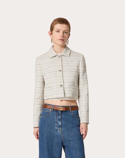 Red Valentino GIACCA IN DELICATE TWEED In Vendita