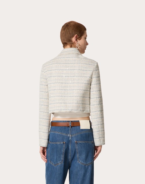 Red Valentino GIACCA IN DELICATE TWEED In Vendita