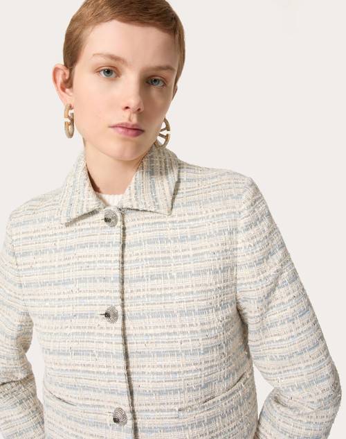 Red Valentino GIACCA IN DELICATE TWEED In Vendita