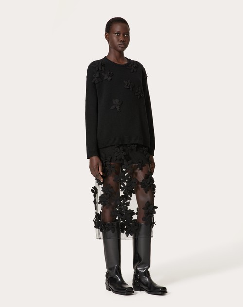 Red Valentino MAGLIA IN LANA RICAMATA Vendite Flash