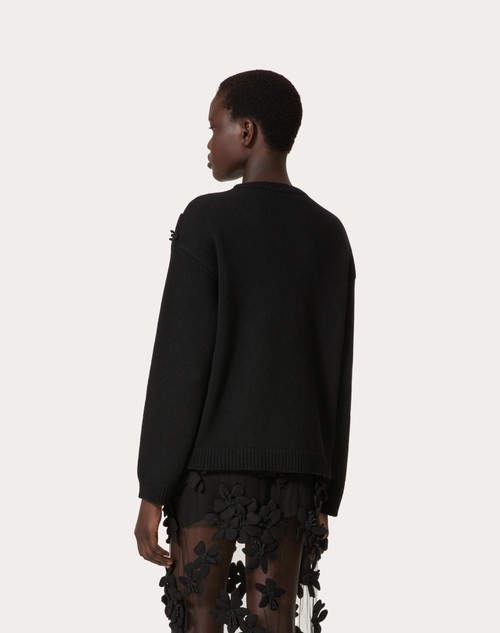 Red Valentino MAGLIA IN LANA RICAMATA Vendite Flash