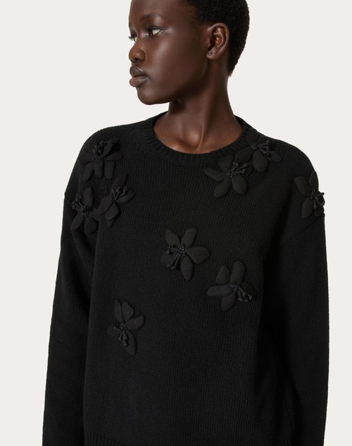 Red Valentino MAGLIA IN LANA RICAMATA Vendite Flash