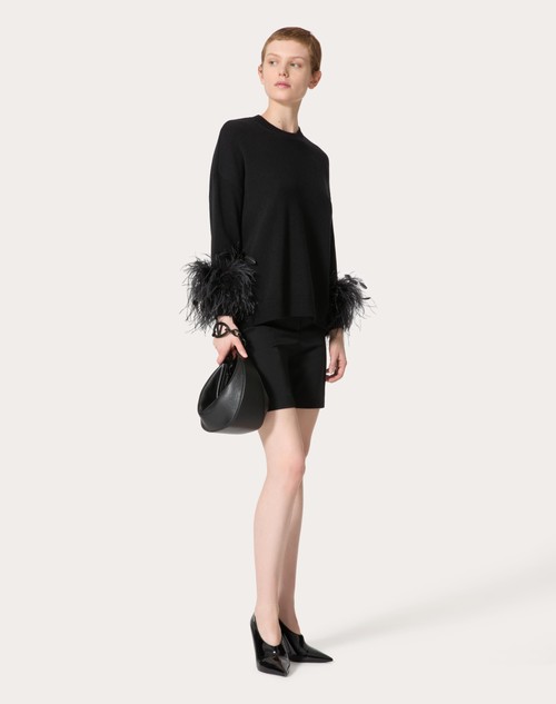 Red Valentino MAGLIA IN LANA CON PIUME In Saldo