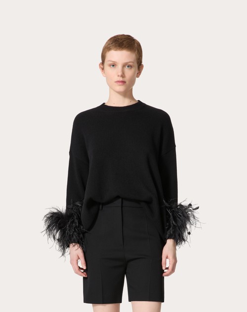 Red Valentino MAGLIA IN LANA CON PIUME In Saldo