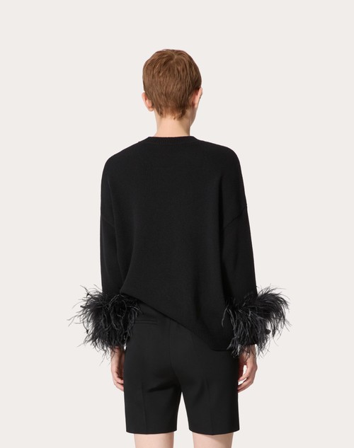 Red Valentino MAGLIA IN LANA CON PIUME In Saldo