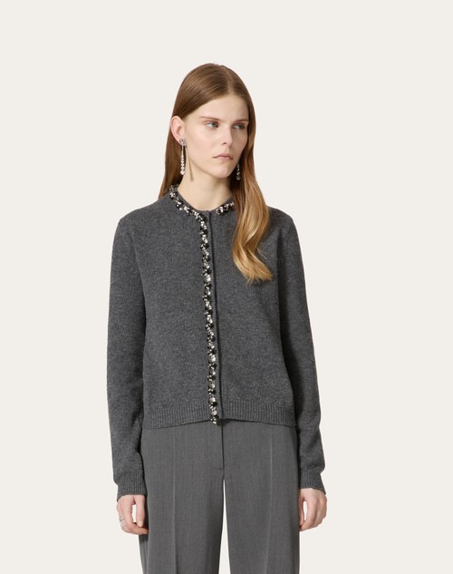 Red Valentino CARDIGAN IN LANA RICAMATO 2025