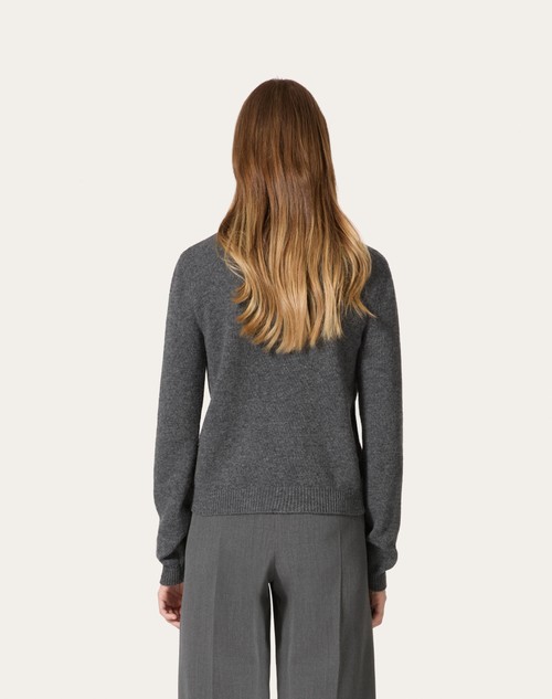 Red Valentino CARDIGAN IN LANA RICAMATO 2025