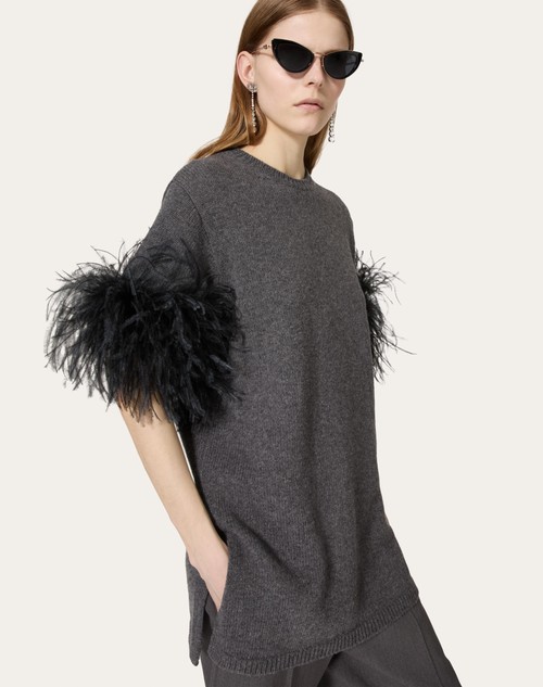 Red Valentino MAGLIA IN LANA CON PIUME 2025