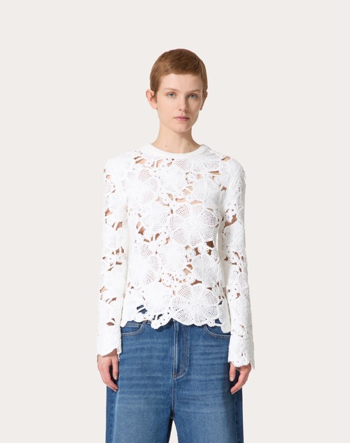 Red Valentino MAGLIA IN COTONE RICAMATA Qualità