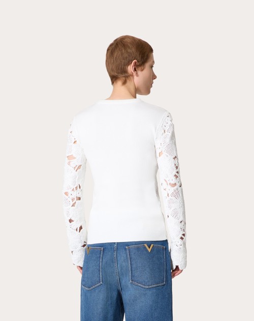 Red Valentino MAGLIA IN COTONE RICAMATA Qualità